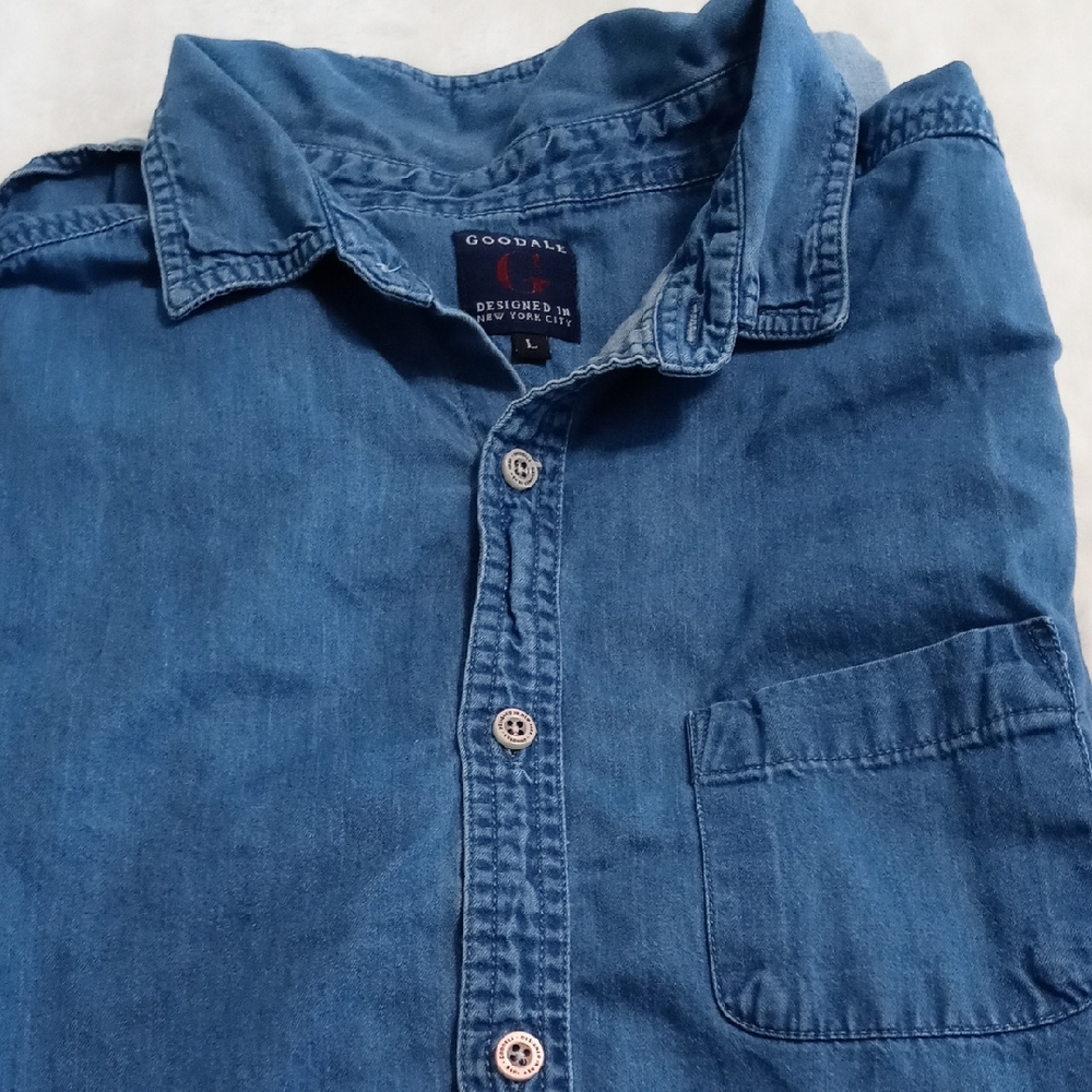 Goodfellow & Co Men's Denim Blue Casual Shirt